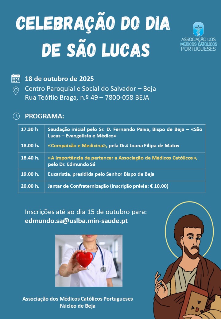 Núcleo de Beja convida para Dia de São Lucas 2025